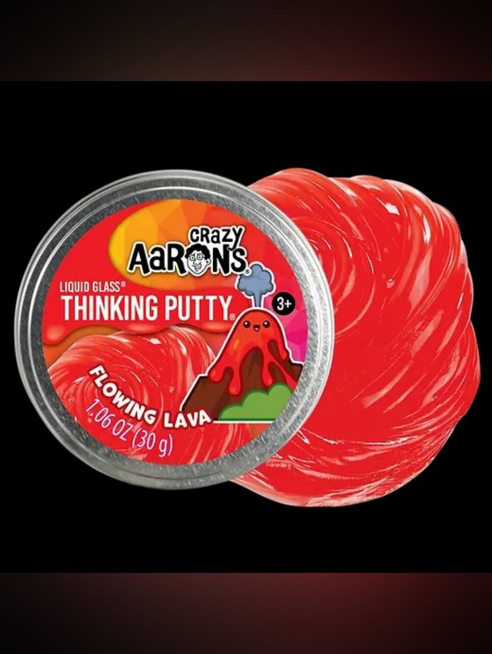 Crazy Aaron's Thinking Putty - Flowing Lava (Red) 1.06oz